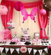 Pink And Brown Butterfly Baby Shower Party Ideas Photo 1 Of 19 Butterfly Baby Shower Baby Girl Shower Themes Baby Shower Decorations