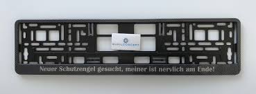 Carbon Optik Kennzeichenhalter Mit Individueller Personalisierter Wunschbeschriftung Nach Kundenvorgabe Neuer Nummernschildhalter Halterung Kennzeichenhalter