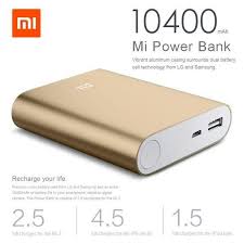 Pack Of 2 Xiomi Power Bank 10400mah Powerbank External Battery Pack Brand Power