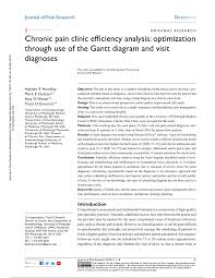 Pdf Chronic Pain Clinic Efficiency Analysis Optimization