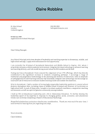 While writing an application, you need to keep the format and structure of the letters in mind. School Principal Cover Letter Example Kickresume