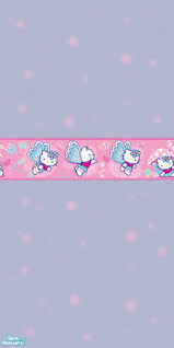 Let the little one in your home settle down to sleep in this incredible nursery set. Lym S Blue Hello Kitty Nursery Wallpaper