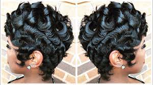 You can come up with so many. Pin Curls On Pixie Cut Betty Boop Style By Crazyaboutangel Idesign8 Youtube