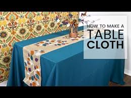 The higher the gsm, the better quality. How To Make A Tablecloth Youtube