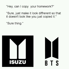 Shop affordable wall art to hang in dorms, bedrooms, offices, or anywhere blank walls aren't welcome. The Korean Boyband Bts Borrowed The Isuzu Logo For Create Their Logo Ctoriginalmeme