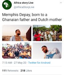 According to tattletales, his father did not play his role in his life and left the star player and his mother to their fate. Memphis Depay Displayed In Africa Apparel Photos Legit9ja Music And More