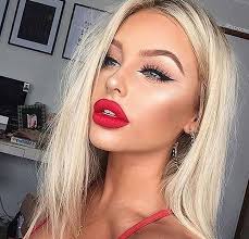 Lipstick Red Red Lip Makeup Hair Makeup Makeup Looks