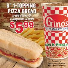 Gino's pizza and spaghetti is a restaurant chain with 40 locations, most of them within the u.s. Gino S Pizza Ginospizzawv Twitter