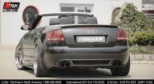 Audi A4 Cabriolet 2003 2006 Rieger Bodykit Trunk Spoiler Image 5 Audi A4 Audi Cabriolets