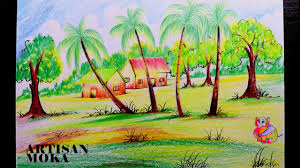How To Draw Village Landscape Learn How To Draw These will form the sidewalk and edge of the street. how to draw village landscape learn