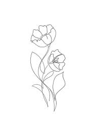 Tattoo Drawings Vintage Tattoo Drawings Vintage Drawings Tattoo Tattoogirldrawing Tattoogirl Line Art Flowers Flower Line Drawings Line Art Tattoos
