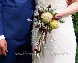 Australia is a country that has a lot of flower arrangement shops that suits on any kind of wedding event. 11 Tassie March Bouquet Ideas Bouquet Australian Native Flowers Wedding Bouquets