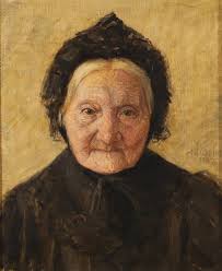 HEINRICH DOHM. Portrait, Bodil Marie Dohm, oil