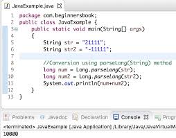 Java String To Long Conversion With Examples