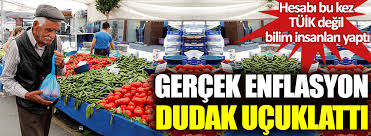 Enflasyon oranı, tüi̇k tarafından belirlenen ürünlerin ay ya da yıla göre fiyatlarının artış oranıdır. Gercek Enflasyon Orani Dudak Ucuklatti Hesabi Bu Kez Tuik Degil Bilim Insanlari Yapti