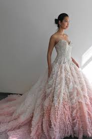 Rose Ombre The New White Darcy Miller Designs Weddingdress Chicago Bridalmarket Bridal Pink Ruffle Ysamakino Pretty Dresses Ball Gowns Bridal Market