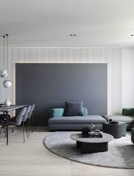 White And Green Living Spaces That Feel Crisp And Fresh In 2020 Minimalist Living Room Minimalist Living Room Design Apartment Design
