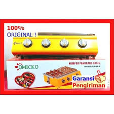 Untuk usaha bisnis sosis bakar, ayam bakar, cumi bakar, udang bakar, panggang ikan, panggang daging atau steak, panggang baberque, bakar sate, buat burger, roti bakar, pisang bakar, uli bakar, wingko babat, pepes ikan, otak otak. Kompor Panggangan Sosis 4 Tungku Omicko Gas Roastar Shopee Indonesia
