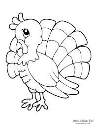 Your kid will feel proud seeing her creation gracing the dining table. 20 Terrific Thanksgiving Turkey Coloring Pages For Some Free Printable Holiday Fun Print Color Fun