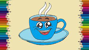 Cute coffee cup drawing step by step. Coffee Cup Drawing Cute And Easy For Kids