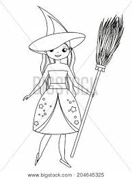 48 halloween coloring pages including pumpkins, monsters, black cats, and witches & wizards. Coloring Page Vector Photo Free Trial Bigstock