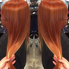 hier wurde dass haar in den langen und spitzen bevor es kupfer rot eingefarbt wurde aufblondiert ohne olaplex w haare blondieren blondieren haarverlangerung