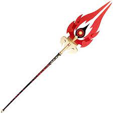 Made from a lith of the guyun stone forest, said to be able to pierce even through dragon scales. Amazon Com Game Genshin Impact Hu Tao Cosplay Staff Spear 180cm Pvc Props Zhongli Weapons Accessories For Halloween Carnival Fancy Party Clothing Shoes Jewelry