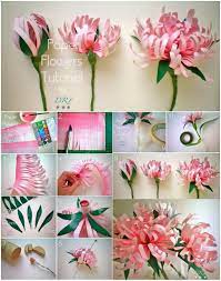 I've gathered 20 of my most favorite tutorials on how to make paper flowers at home. Wonderful Diy Pretty Paper Flowers Wonderfuldiy Com Paper Flower Tutorial Diy Paper Flowers Tutorial Tissue Paper Flowers