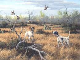 Birds Up By David Drinkard Giclee On Canvas Quail Hunting Scene Bird Dogs Hunting Art Bird Dogs Quail Hunting