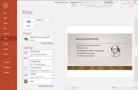No link to share screenshots via social networks. How To Print From Powerpoint 2019 S Backstage View Dummies