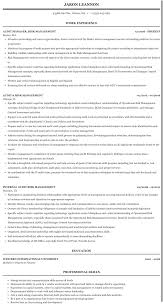 Creates and modifies policies to comply with safety legislation and to be a risk management director typically requires 5+ years of managerial experience. Audit Risk Management Resume Sample Mintresume