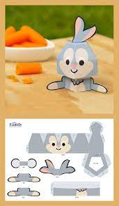 Kenaga bananya papercraft (free papercraft). Bambi Thumper Cutie Crafts Family Disney Com Paper Toy Disney Paper Toys Template Paper Dolls
