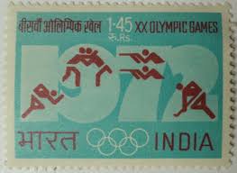 Hockey made its olympic debut in the 1920 summer games. Munich Olympics Games Symbol Olympic Games 1972 Figure Olympics Rings Games Symbol Running Wrestling Shooting Hockey Rs 1 45 Hinged Gum Washed