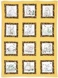 Cross stitch only design, without quilting marks. Jack Dempsey Needle Art Wilderness Animals Theme Quilt Blocks Embroidery Kit 737884 123stitch