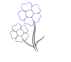 How To Draw Cartoon Flowers Easy Step By Step Drawing Guides Simple Flower Drawing Small Flower Drawings Easy Flower Drawings