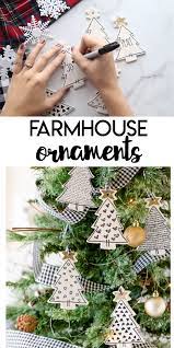 Diy Farmhouse Ornaments In 2020 Farmhouse Ornaments Diy Christmas Ornaments Christmas Ornaments