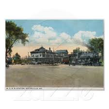 Railroad Station Waterville Me 1920 Vintage Vintage Photo Prints Railroad Station Waterville