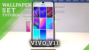 How To Change Wallpaper In Vivo V11 Set Up Home Screen Lock Screen Wallpaper Youtube
