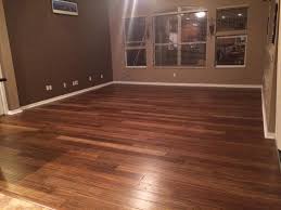 Put This Floor In My Family Room It Came Out Absolutely Gorgeous So Happy To Have Gotten Rid Of The Carpet Me A Bamboo Flooring Flooring Floor Installation