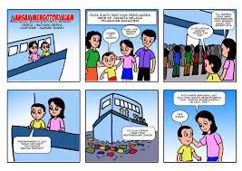 Ceritanya tentang sebuah keluarga yang akan naik kapal dari pelabuhan. Download Komik Menjaga Kebersihan Gratis