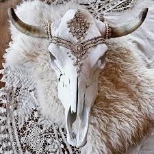 Chįld Of Wįld On Instagram We Are Thrilled To Be Donating This Custom Skull Up For Auction This Weekend For Americ Cow Skull Art Cow Skull Decor Skull Art