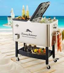 Tommy Bahama Cooler With Rolling Base Beverage Tubs Coolers Outdoor Entertaining Colorful Summer Drinks Beverage Tub Best Beach Chair