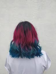 Splat blue envy hair dye review!! Ombre Red And Blue Hair Novocom Top