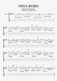 Nina Bobo (Indonesian cradle song) Tab by Traditional (Guitar Pro) - Solo Guitar | mySongBook