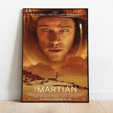 The Martian Poster, Movie Print, Wall Art, Gift for Film Fans