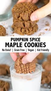 No Bake Pumpkin Spice Cookies Grain Free Desserts Feelin Fabulous With Kayla Video Recipe Video Healthy Thanksgiving Desserts Vegan Thanksgiving Dessert Cookie Recipes