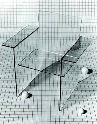 Named ombré chairs, a collection of this unique furniture was shown at … The Distinctly Irregular Forms Of Shiro Kuramata Glass Chair Furniture Design Design