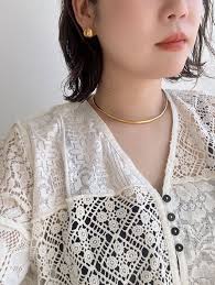 ミースロエ] BARBARA SILK CHOKER  MWGA251507GLDF（mimi33】【ステンレスIP】メタルチョーカー[Basic]｜アネモネ・シエナロゼ・ミミサンジュウサン公式通販｜SANPO  ONLINE(サンポーオンライン)）