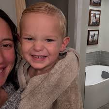 Ro was determined to go weigh daddy's fish today.. he was just a little  peeved he didn't get to go catch them 🤪🎣