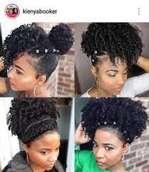 For creating this lovely hairstyle, you can twist two sections of your hair at both sides, and then pin them together at the back of your head into the bun. 130 Best Medium Length Natural Hairstyles Ideas Natural Hair Styles Curly Hair Styles Hair Styles